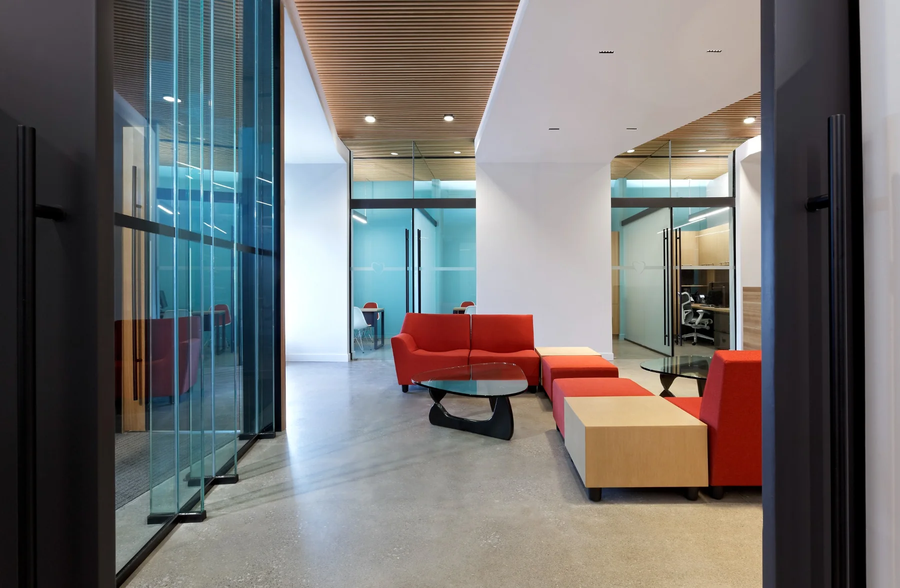 Wide waiting room